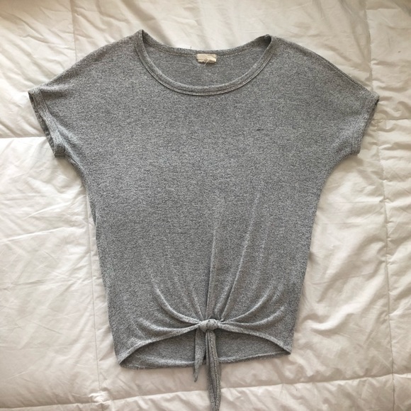 Grey tie short sleeve - Picture 1 of 2